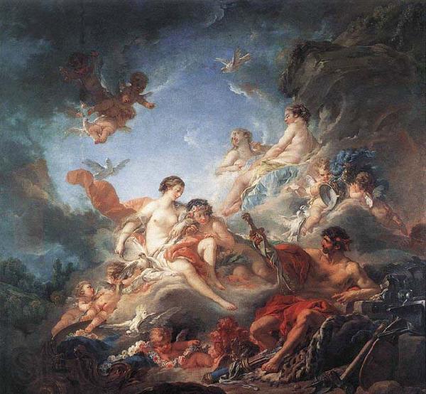 unknow artist Vulcan Presenting Venus with Arms for Aeneas Spain oil painting art